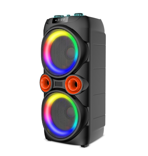 اسپیکر قابلحمل بلوتوثی مدل ZQS10218 با نور RGB و میکروفون بیسیم
