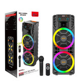 اسپیکر قابلحمل بلوتوثی مدل ZQS12203 با نور RGB و میکروفون بیسیم
