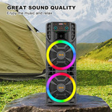 اسپیکر قابلحمل بلوتوثی مدل ZQS12203 با نور RGB و میکروفون بیسیم
