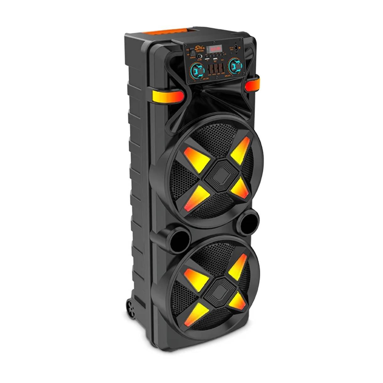 اسپیکر قابل‌حمل بلوتوثی مدل ZQS12205 با نور RGB و میکروفون بی‌سیم