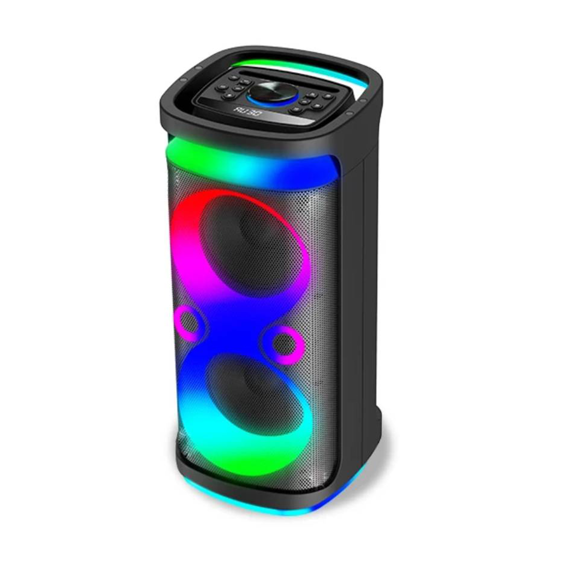 اسپیکر قابل‌حمل بلوتوثی مدل ZQS8249 با نور RGB و میکروفون بی‌سیم