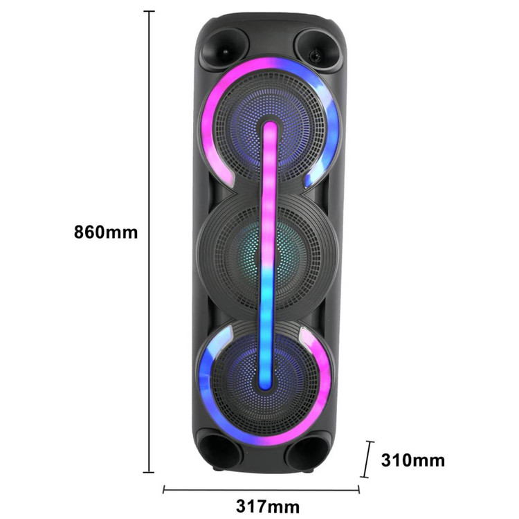 اسپیکر قابلحمل بلوتوثی مدل ZQS8313 با نور RGB و میکروفون بیسیم