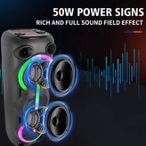 اسپیکر قابلحمل بلوتوثی مدل ZQS8313 با نور RGB و میکروفون بیسیم