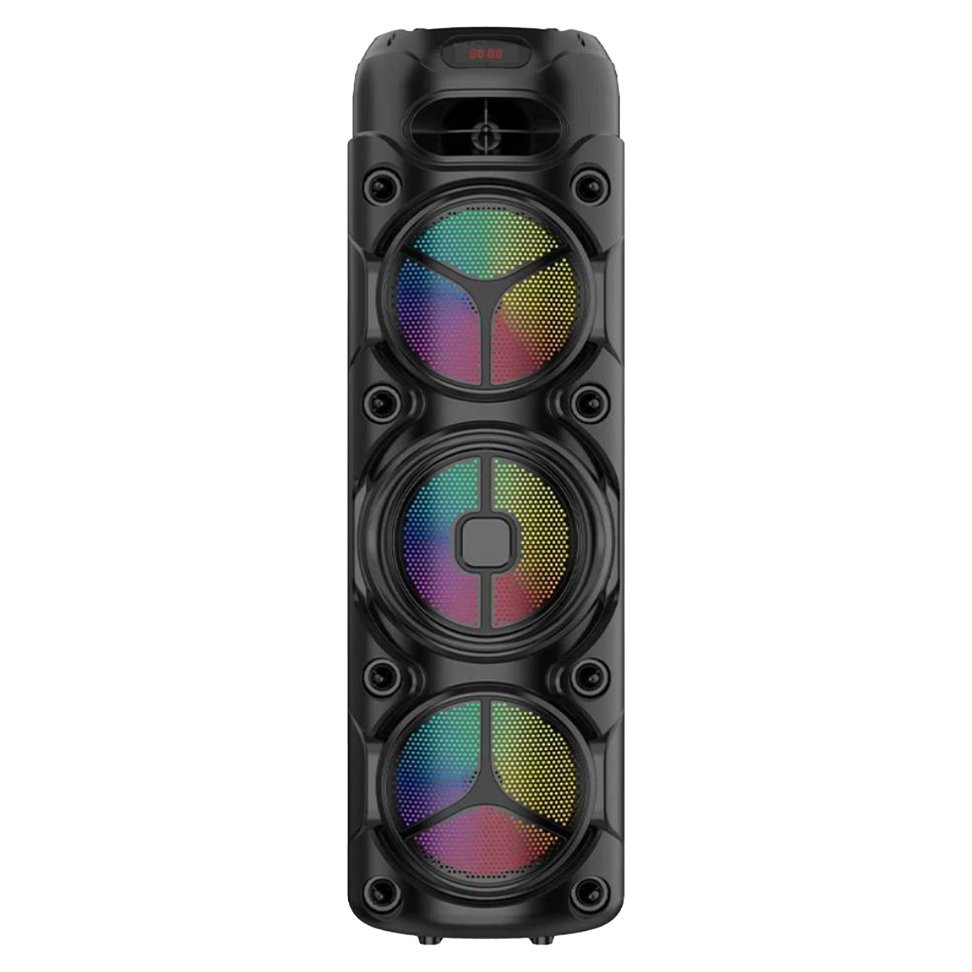 اسپیکر قابل‌حمل بلوتوثی مدل ZQS8308 با نور RGB و میکروفون بی‌سیم