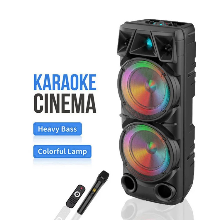 اسپیکر قابلحمل بلوتوثی مدل ZQS8210 با نور RGB و میکروفون بیسیم