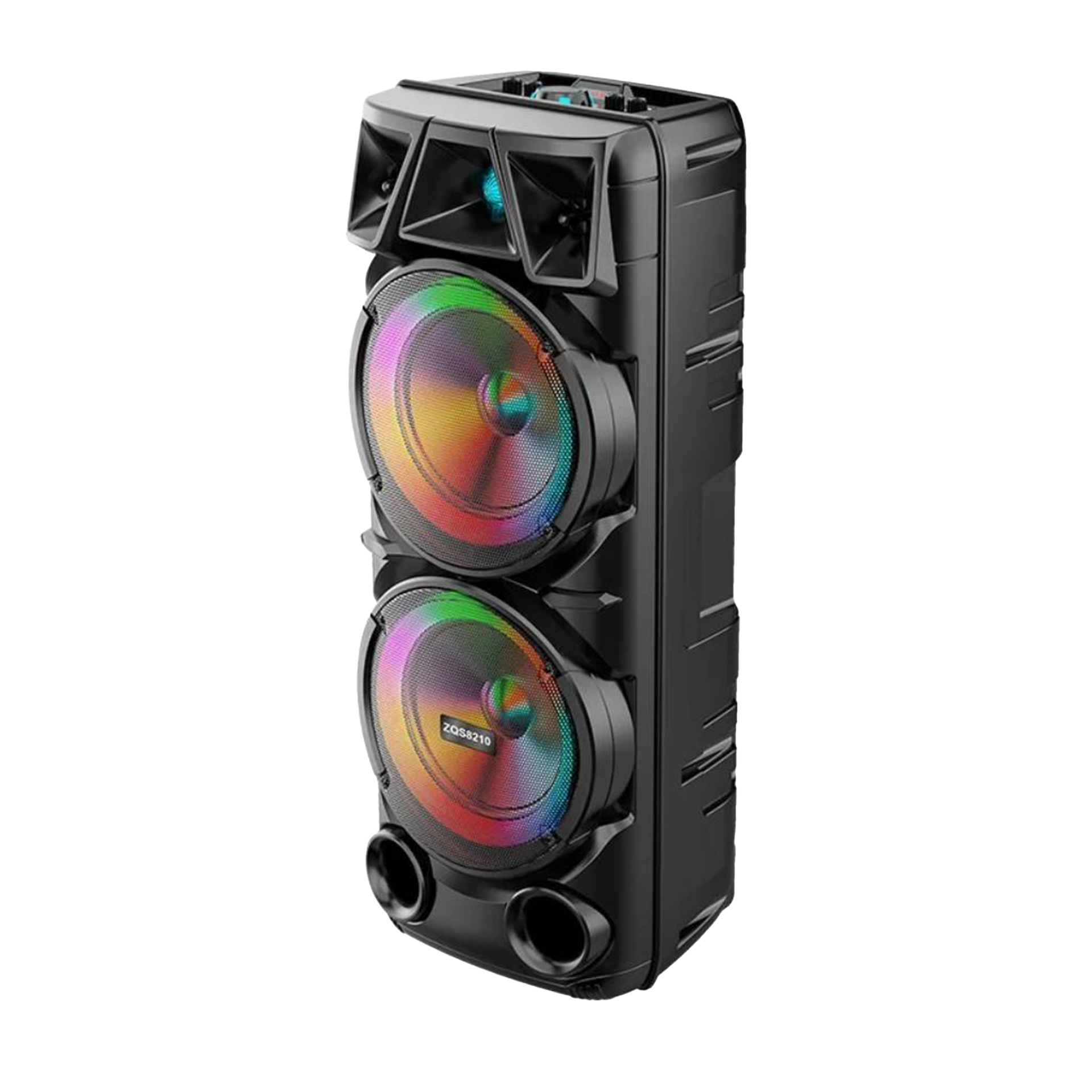 اسپیکر قابل‌حمل بلوتوثی مدل ZQS8210 با نور RGB و میکروفون بی‌سیم