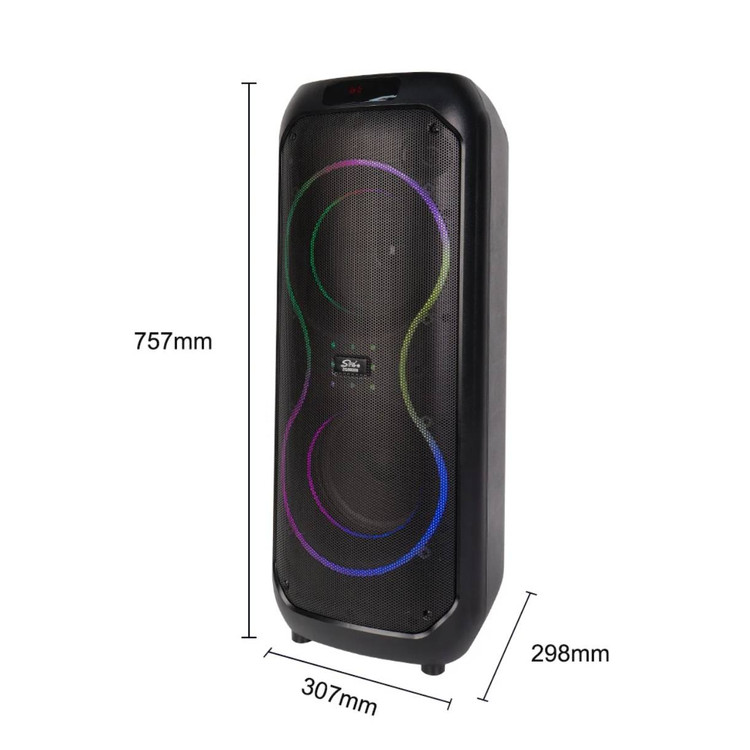 اسپیکر قابلحمل بلوتوثی مدل ZQS8255 با نور RGB و میکروفون بیسیم