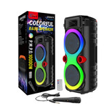 اسپیکر قابلحمل بلوتوثی مدل ZQS8275 با نور RGB و میکروفون سیمی