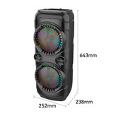 اسپیکر قابلحمل بلوتوثی مدل ZQS8229 با نور RGB و میکروفون بیسیم