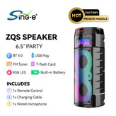 اسپیکر قابلحمل بلوتوثی مدل ZQS6221 با نور RGB و میکروفون سیمی