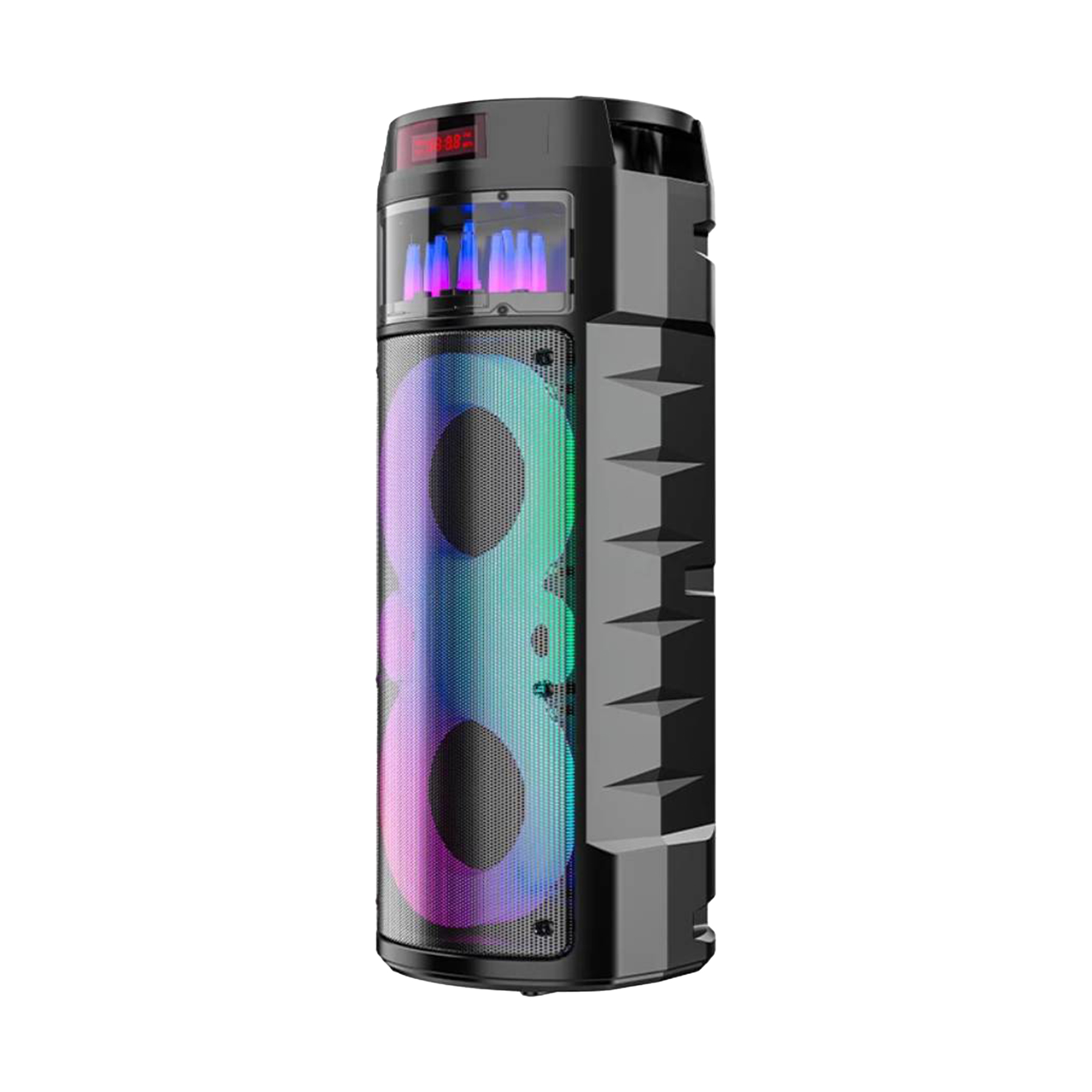 اسپیکر قابل‌حمل بلوتوثی مدل ZQS6221 با نور RGB و میکروفون سیمی