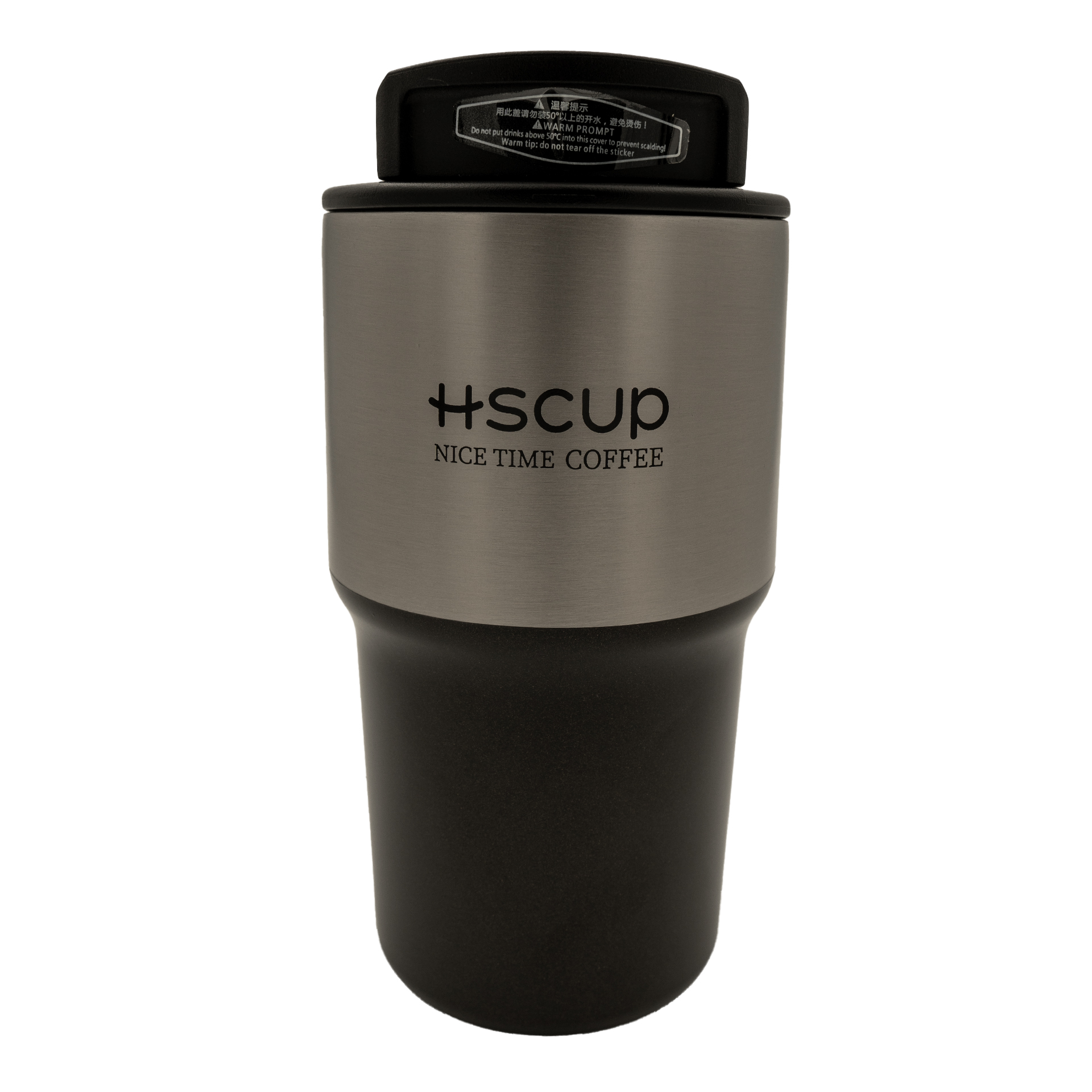 تراول ماگ استیل مدل HSCup ظرفیت ۵۵۰ میلی‌لیتر