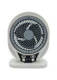 پنکه شارژی چندکاره رومیزی با چراغ LED و خروجی USB