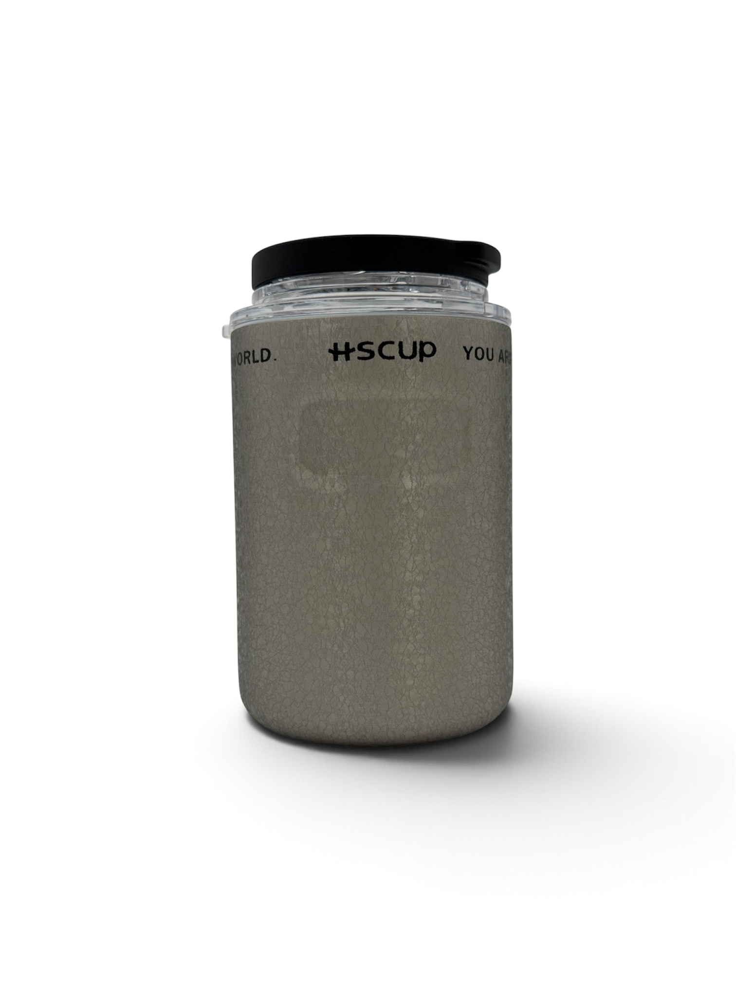 مینی تراول ماگ شفاف HSCUP 260 میل نی‌دار و آسان‌نوش